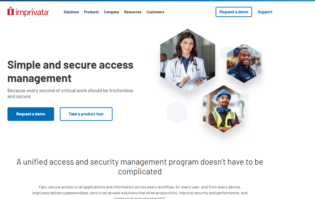 Imprivata Cortext homepage