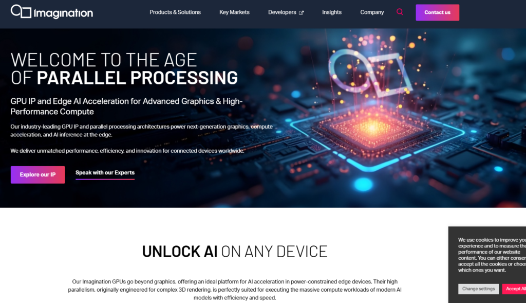 Imagination Technologies homepage