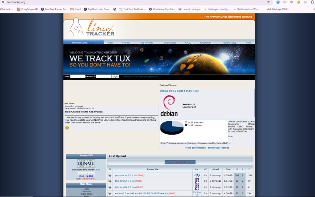 Linux Tracker