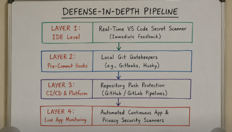 Building a Multi-Layered Secret Defense Pipeline