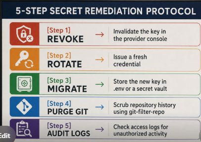 What to Do When a Secret Is Found (5-Step Remediation Protocol)