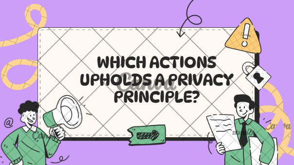 Which Action Upholds a Privacy Principle? The Complete Guide & Action Matrix