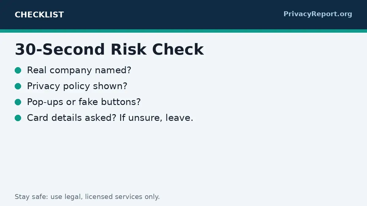 M4uFree safety checklist for spotting risky free streaming sites